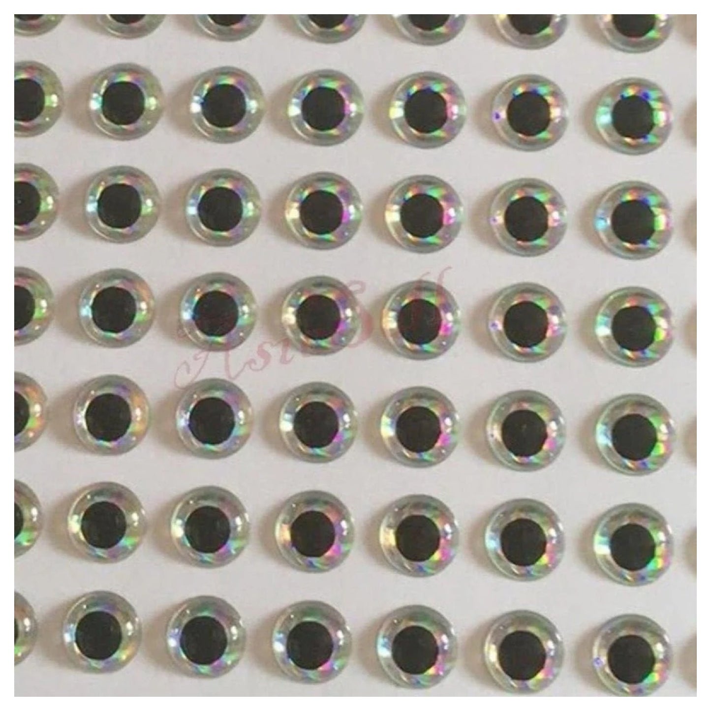 25pcs 2.5mm Fishing Lure Eye Tiny Size Fly Fishing Crank Bait Artificial Silver Fish Eyes Plastic Sticky - - Asia Sell