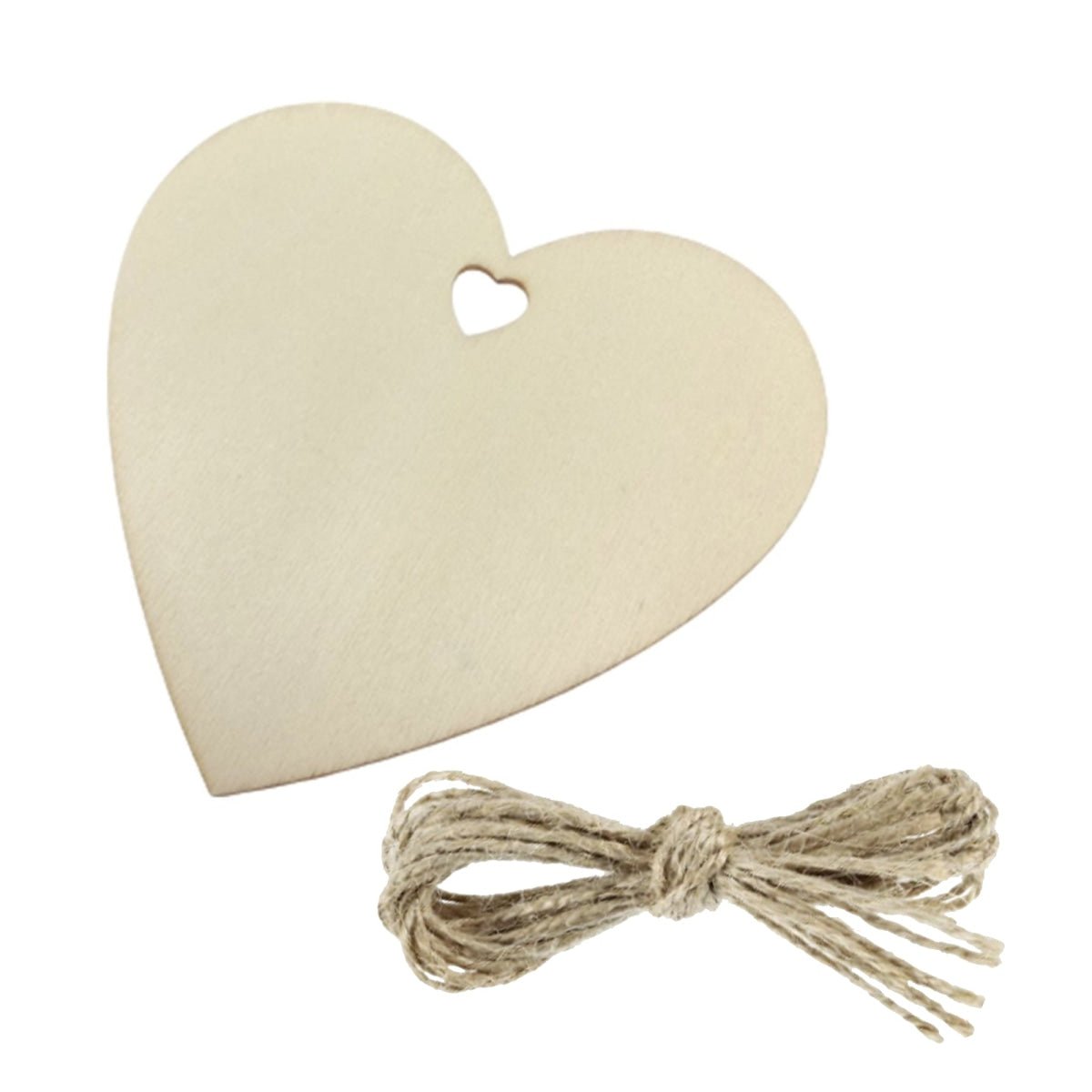 25pcs 75mm Wooden Love Hearts DIY Craft Wood Scrapbooking - - Asia Sell
