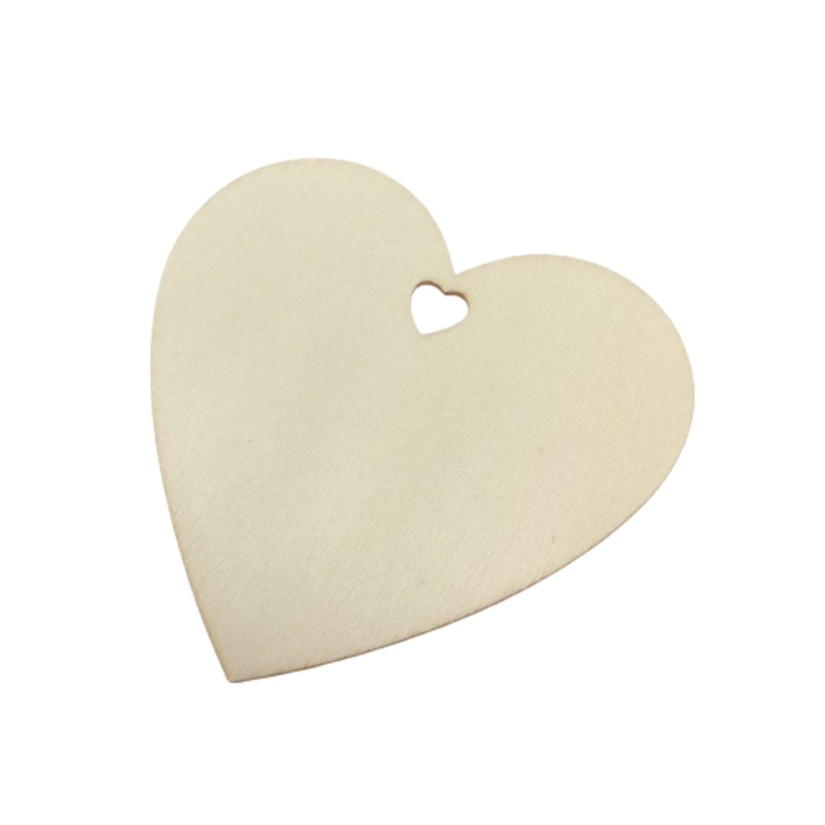 25pcs 75mm Wooden Love Hearts DIY Craft Wood Scrapbooking - - Asia Sell