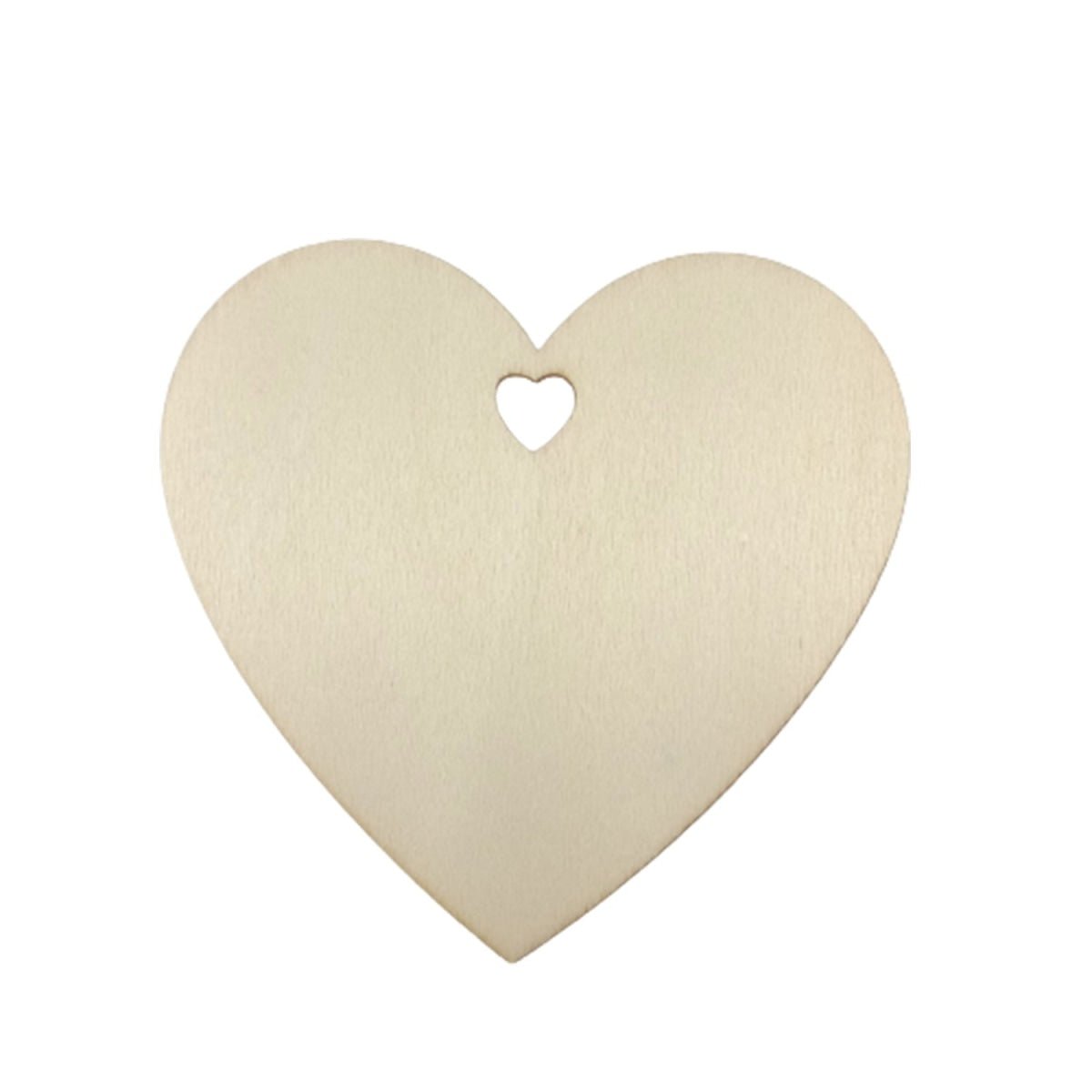 25pcs 75mm Wooden Love Hearts DIY Craft Wood Scrapbooking - - Asia Sell