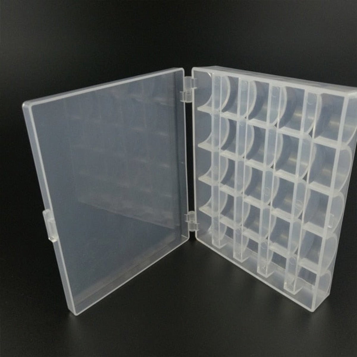 25pcs Set Bobbins Sewing Machine Plastic Case Storage Box for Sewing Machine Spools with Thread Storage Case Sewing Tools Craft - Empty Bobbins Box - Asia Sell