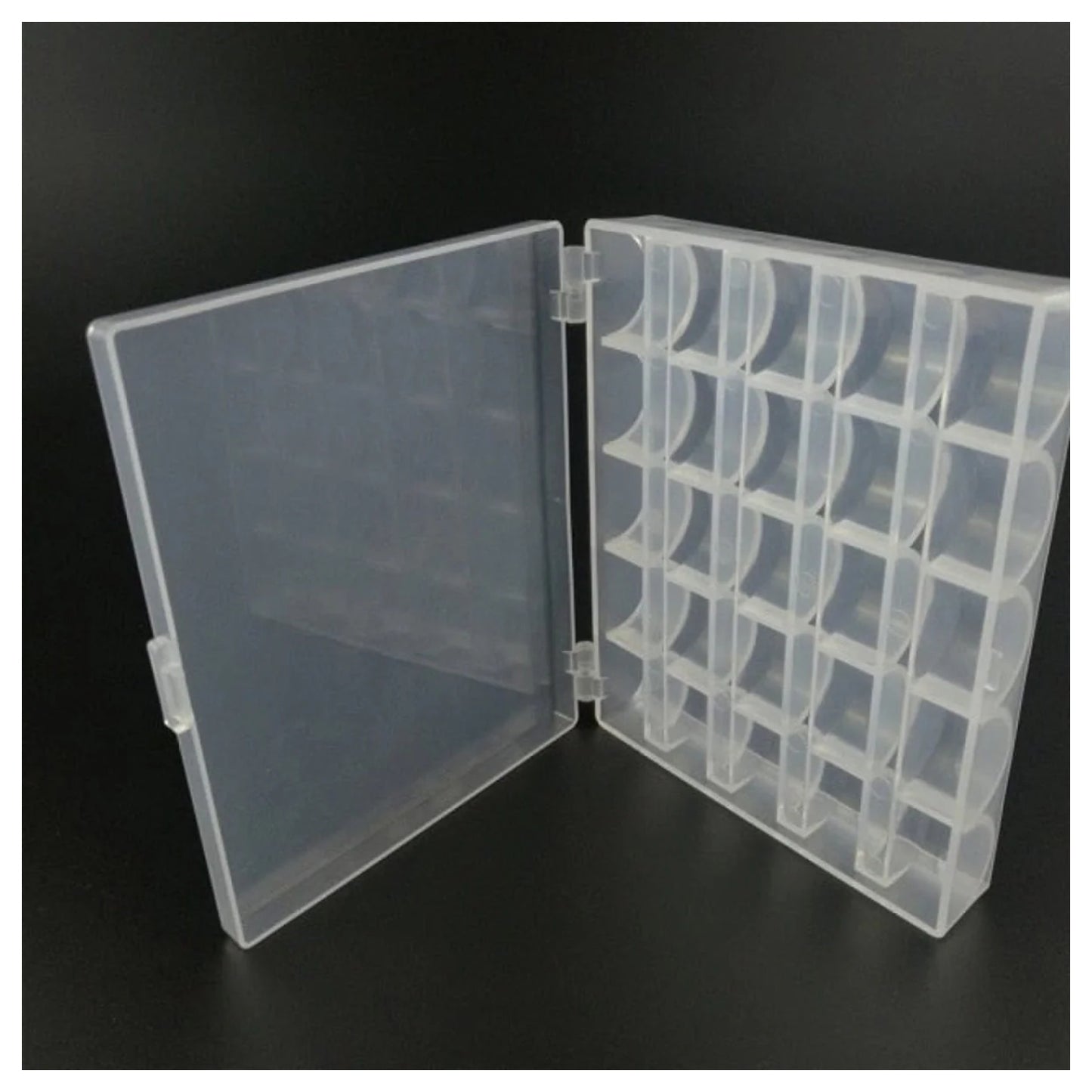 25pcs Set Bobbins Sewing Machine Plastic Case Storage Box for Sewing Machine Spools with Thread Storage Case Sewing Tools Craft - Empty Bobbins Box - Asia Sell