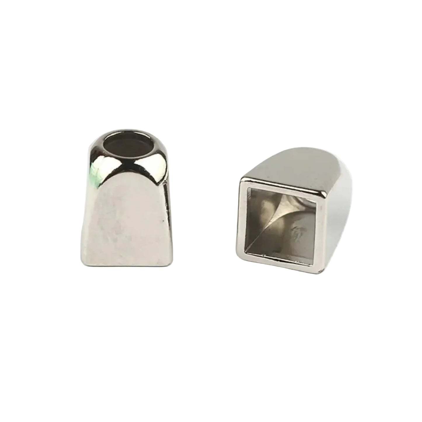 2/6pcs 10-16mm Metal Cord Lock Toggle Clip Clothing Rope End Bag Hat Clothes Bags Craft - 2PCS 10mm Silver - Asia Sell