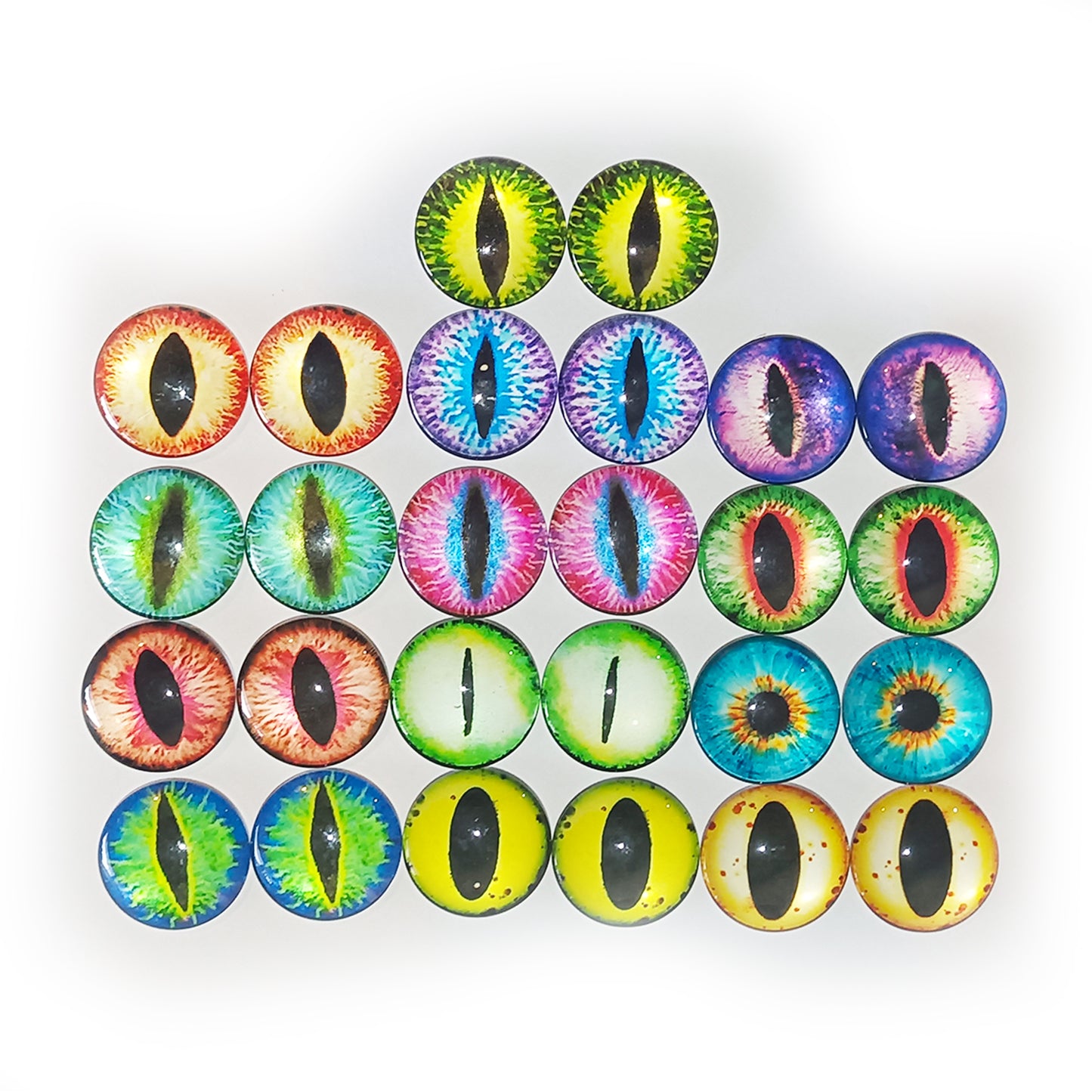 25mm Glass Eyes Dragon Lizard Frog Eyeballs | 26pcs 30mm | Asia Sell