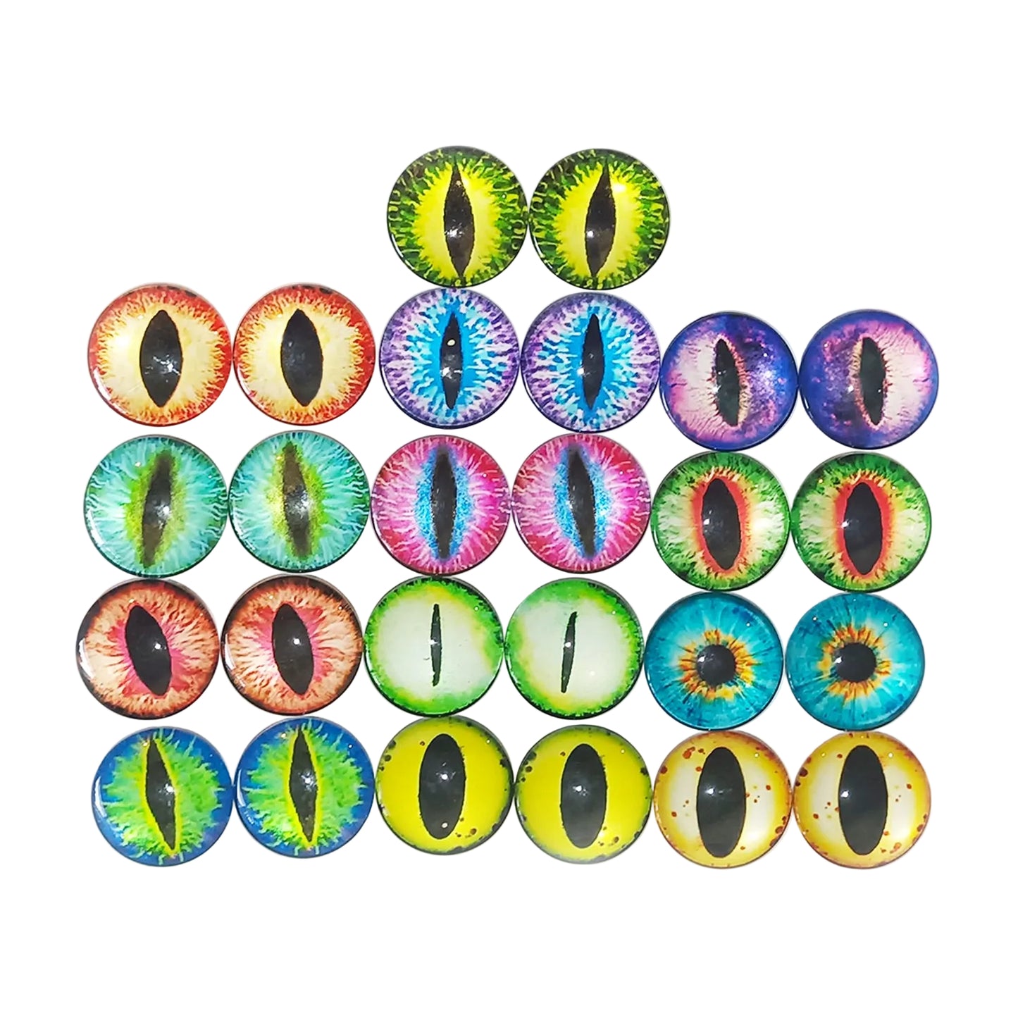 25mm Glass Eyes Dragon Lizard Frog Eyeballs | 26pcs 30mm | Asia Sell