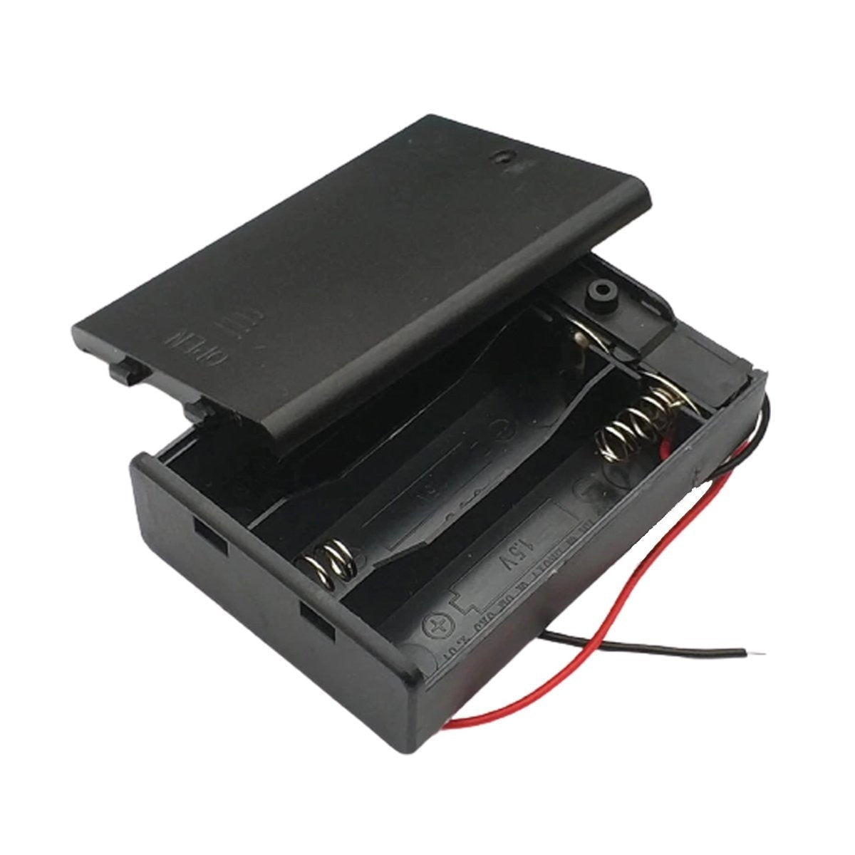 2pcs 3xAA Battery Holder Box Case With Switch 3x1.5V 4.5V 2A - - Asia Sell