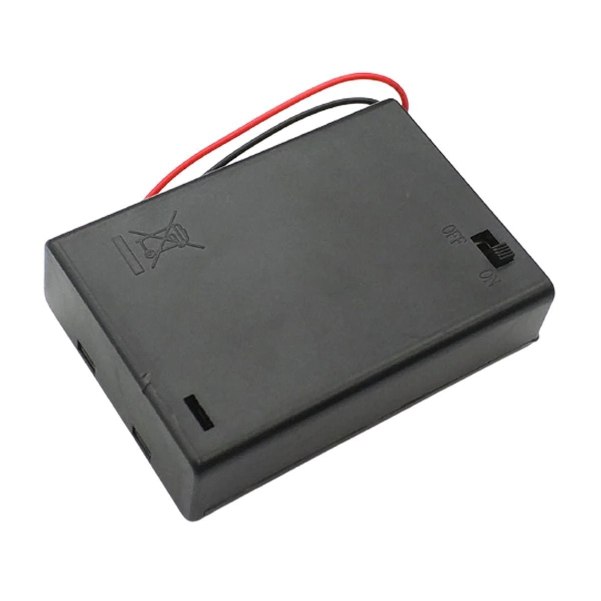 2pcs 3xAA Battery Holder Box Case With Switch 3x1.5V 4.5V 2A - - Asia Sell