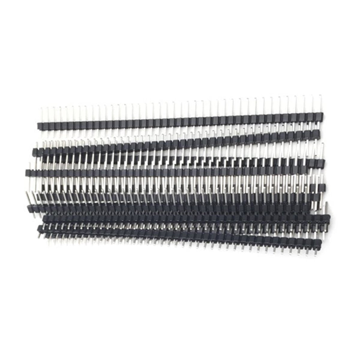 2pcs 40 Pin 1x40 Single Row Female Male 2.54mm Pitch Header Straight Right Angle Adapter - 2x Male Header - Asia Sell