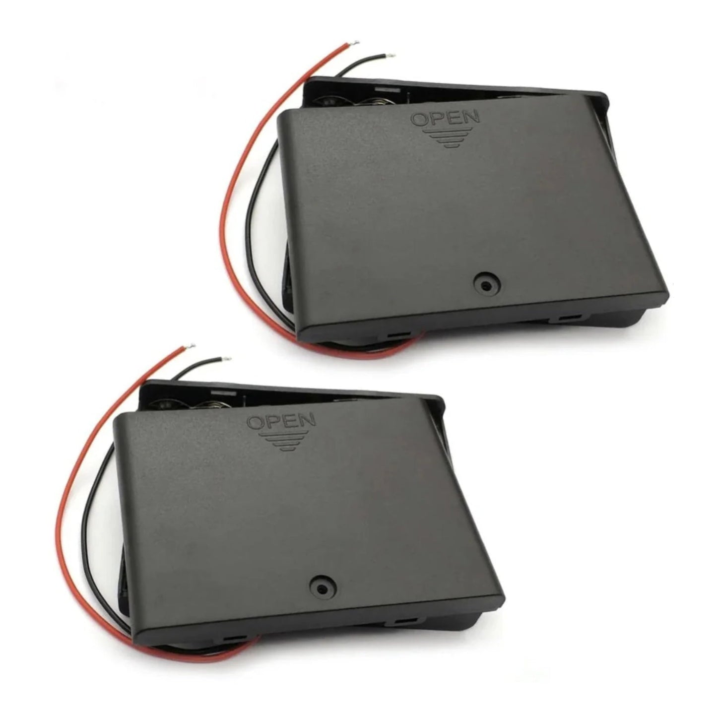 2pcs 6xAA Battery Holder 1.5V Switch Lid Box 6V AA Case Wires 6x1.5V 6 x AA - - Asia Sell