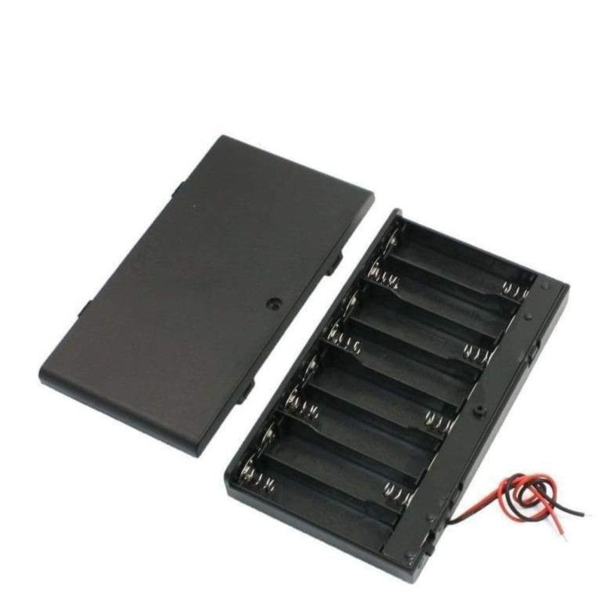 2pcs 8xAA Battery Case 8x1.5V 12V Holder Box Storage Switch Lid Cover 8 x AA - - Asia Sell