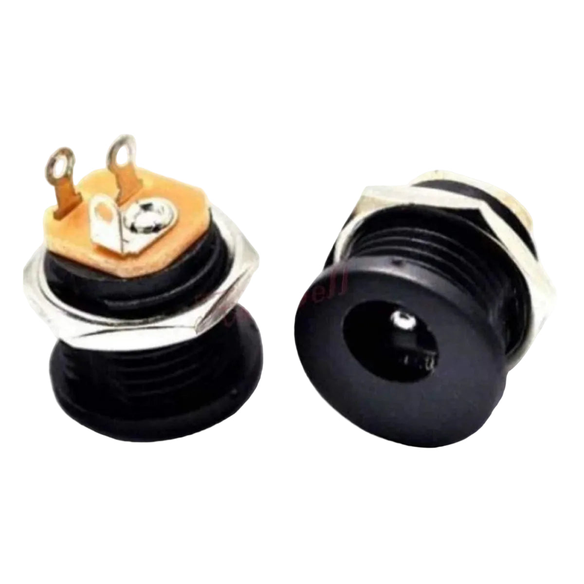 2pcs DC022 5.5x2.1mm Female DC Socket Jack Power Plug Panel Mount DC-022 14mm - - Asia Sell