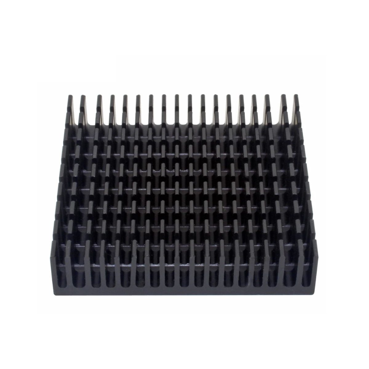 2pcs Heatsink with Thermal Pad Adhesive 50x50x11 Black Heat Sink Fins - - Asia Sell