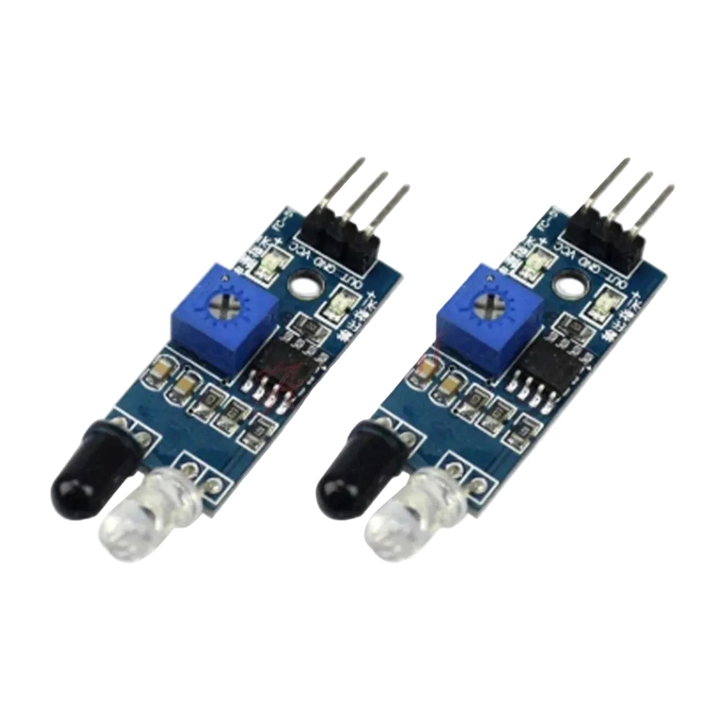 2pcs IR Infrared Obstacle Avoidance Sensor Module Smart Car Robot Photoelectric - - Asia Sell