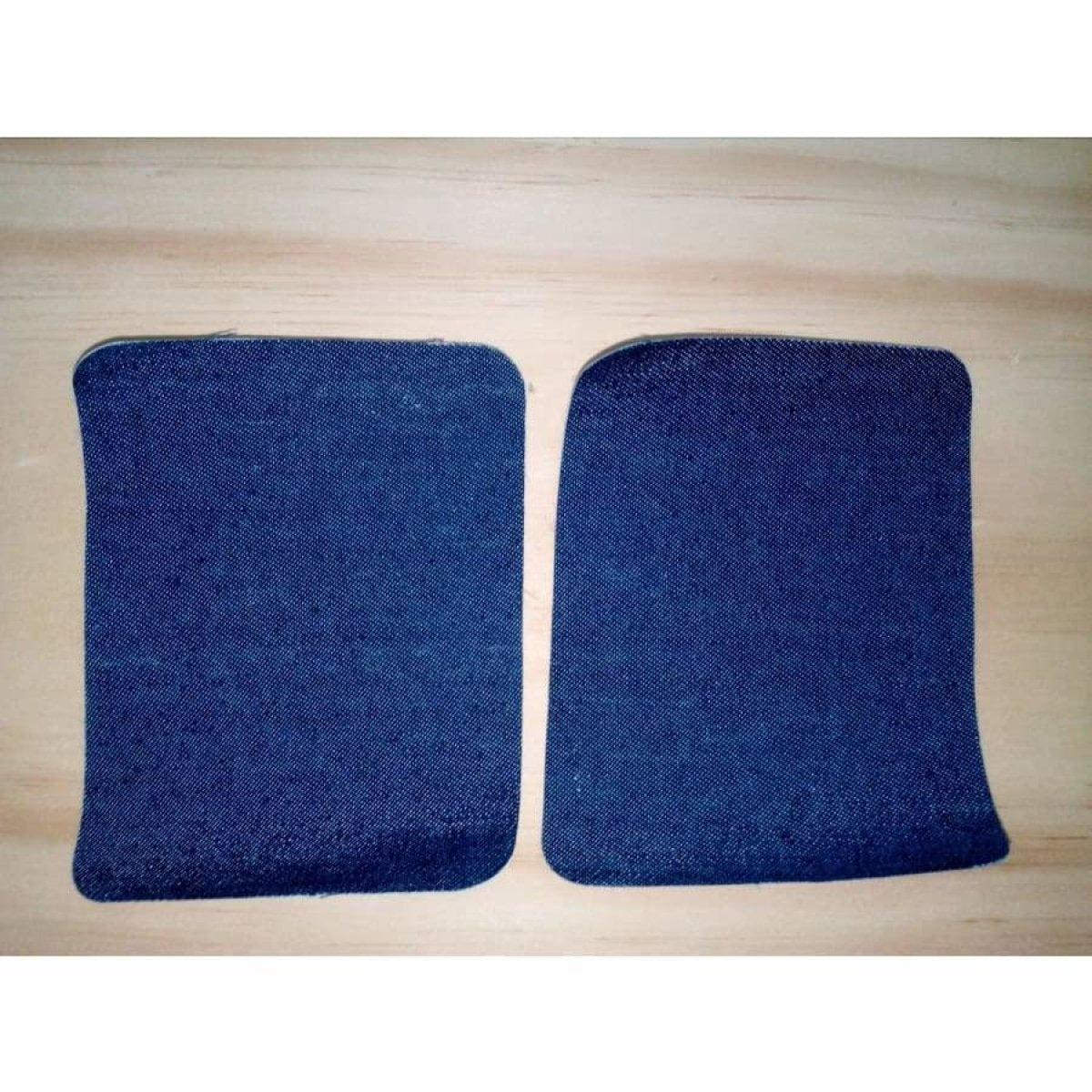 2pcs Iron-on Fabric Blue Black Denim Jeans Clothing Jacket Patch Patches Repair Sewing Shapes - 12.5x9.5cm Blue E - Asia Sell