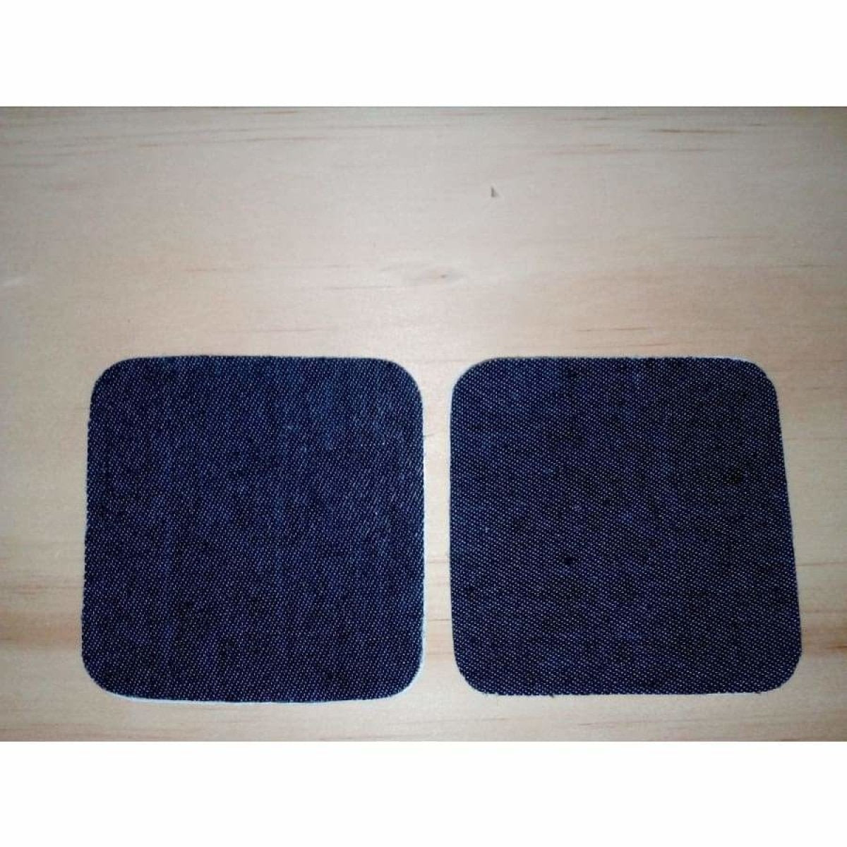 2pcs Iron-on Fabric Blue Black Denim Jeans Clothing Jacket Patch Patches Repair Sewing Shapes - 7.5x7.5cm Black - Asia Sell