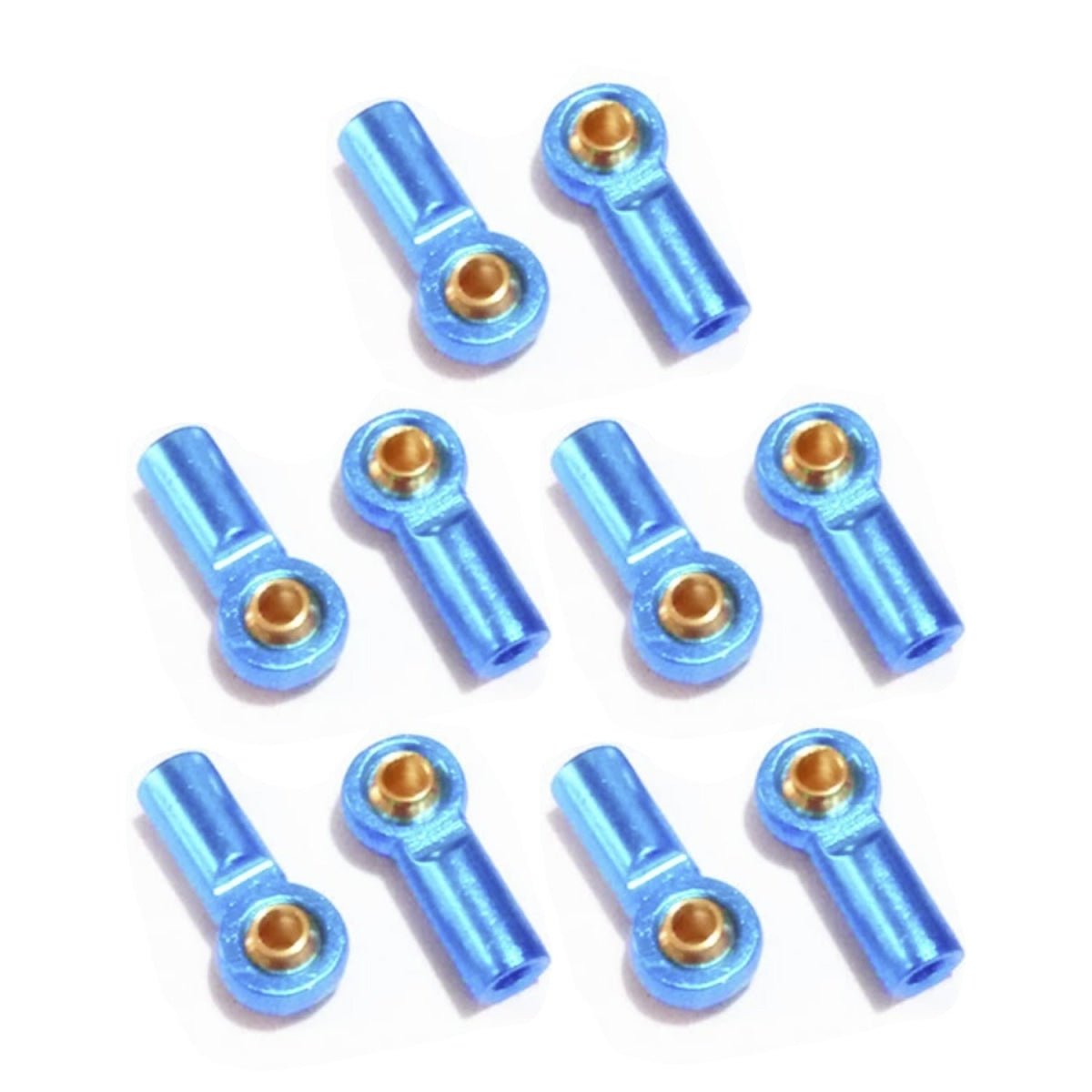 2pcs M3 Ball Head Aluminium Link End Holder Tie Rod 20mm - M3 Aqua Blue - Asia Sell