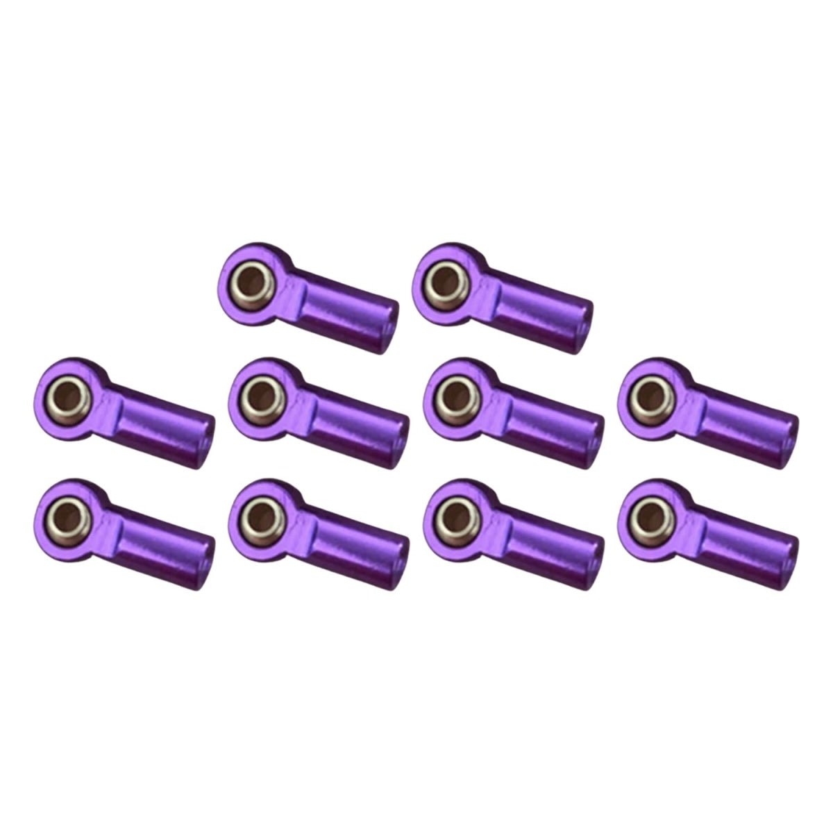 2pcs M3 Ball Head Aluminium Link End Holder Tie Rod 20mm - M3 Purple - Asia Sell