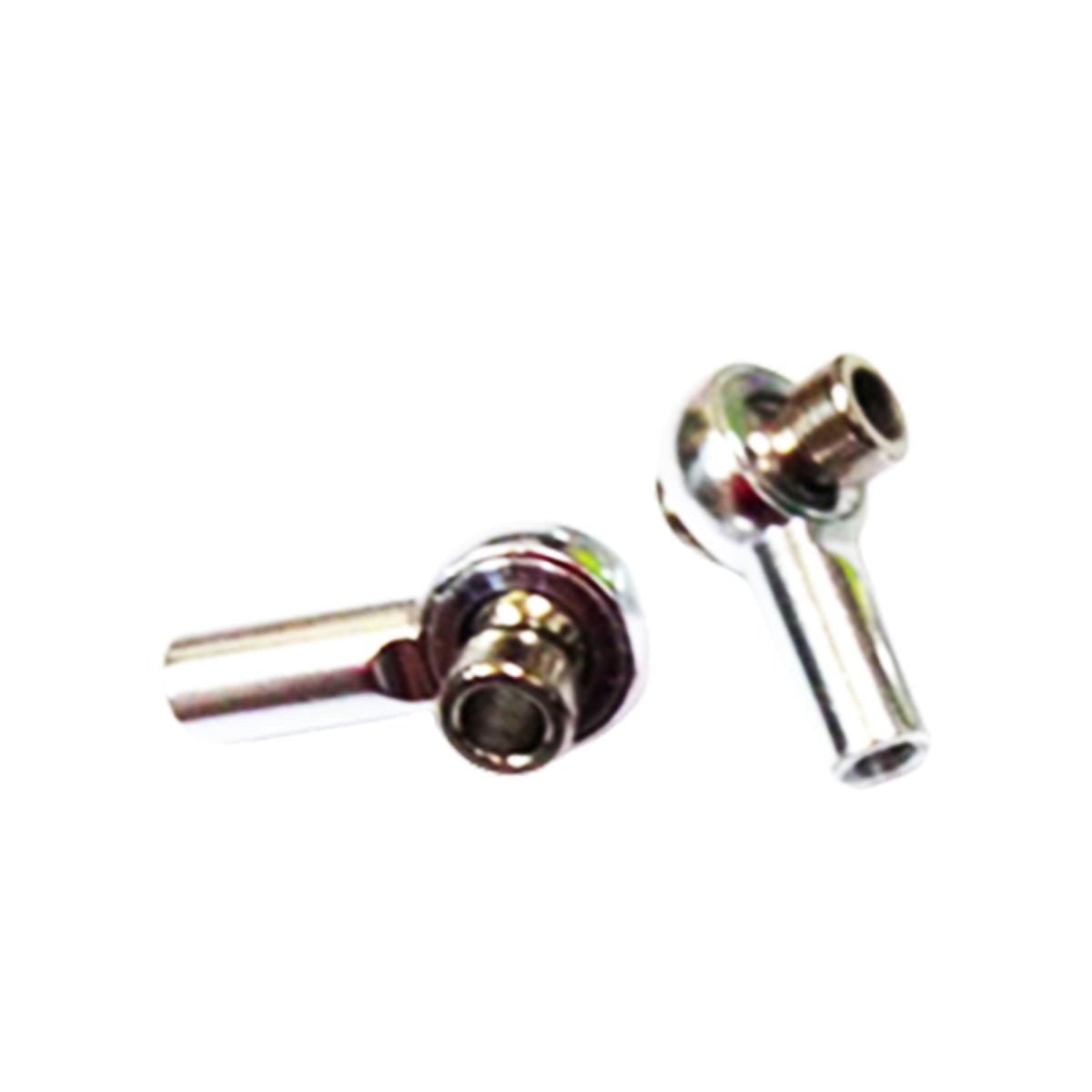 2pcs M3 Ball Head Aluminium Steering Link End Holder Tie Rod 25.7mm - Silver M3 - Asia Sell