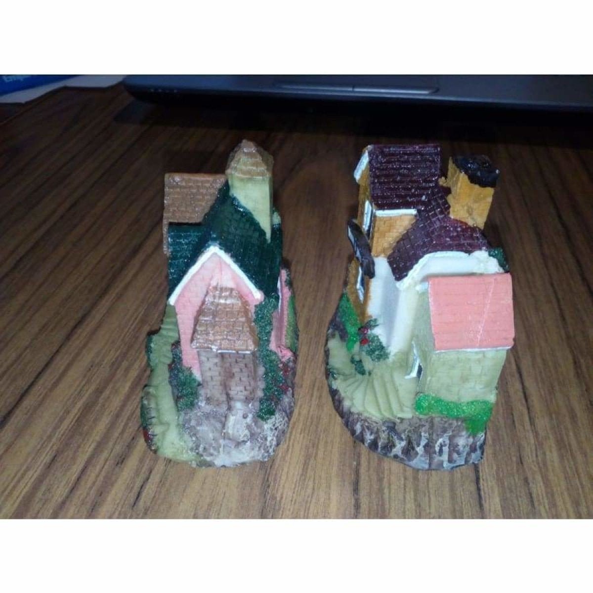 2pcs Model Houses Cottages 6.5cm High Kids Doll House Toy Figurines - Asia Sell - - Asia Sell