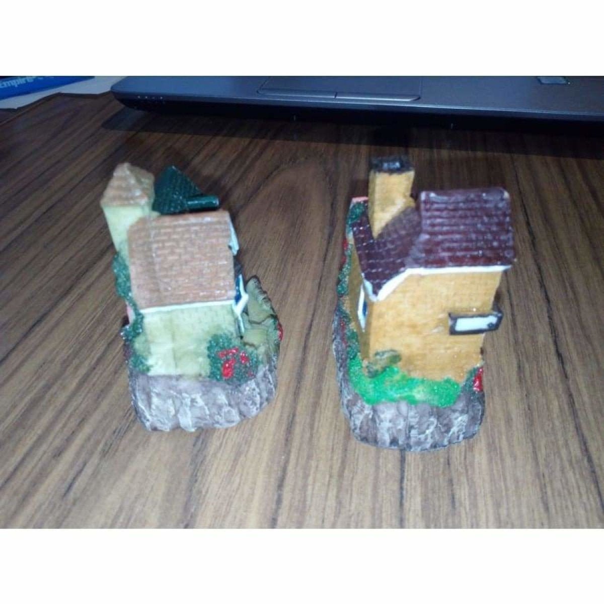 2pcs Model Houses Cottages 6.5cm High Kids Doll House Toy Figurines - Asia Sell - - Asia Sell