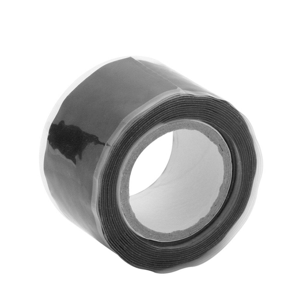 2pcs Multi-purpose Silicone Tape Strong Black Silicon Rubber Waterproof - 1.5M - Asia Sell