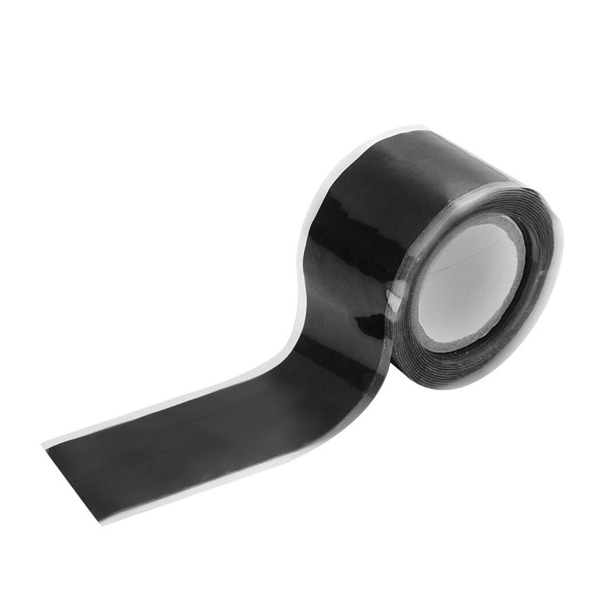 2pcs Multi-purpose Silicone Tape Strong Black Silicon Rubber Waterproof - 1.5M - Asia Sell