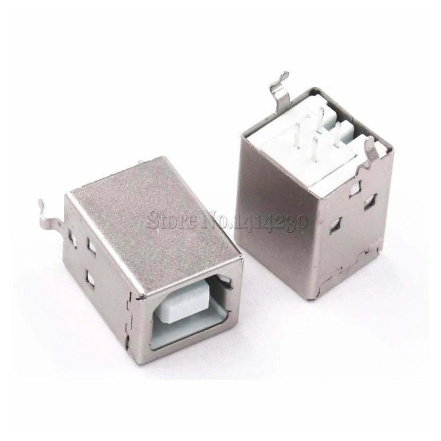 2pcs Square USB Socket USB B Type Female 180 Degree PCB Connector Printer Data - - Asia Sell
