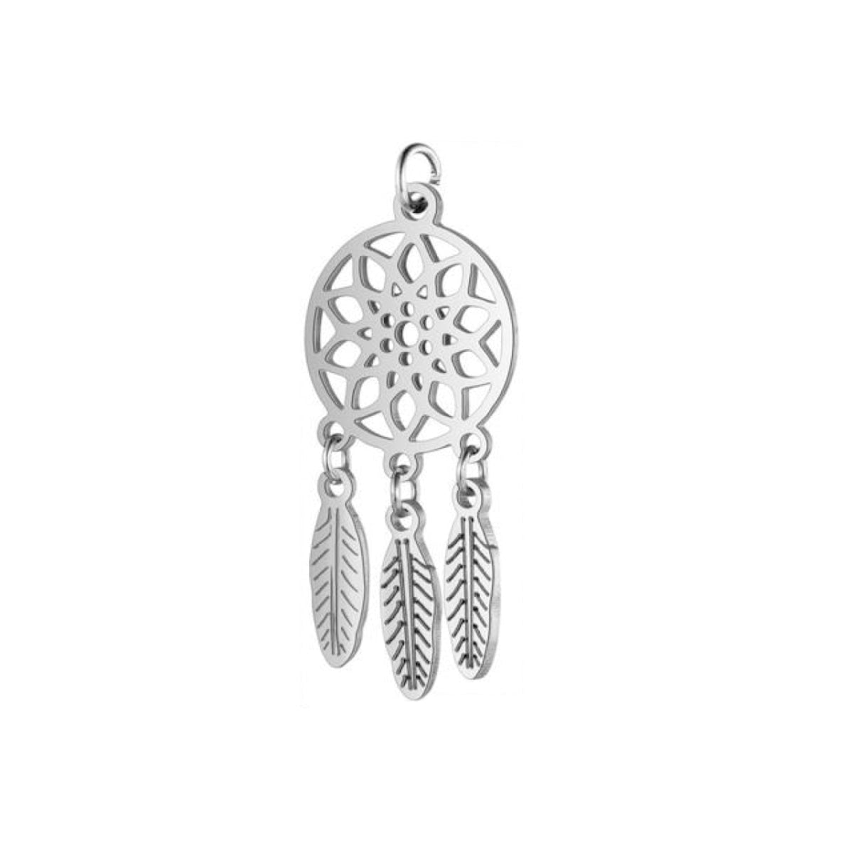 2pcs S/S Charm DIY Charms Jewellery Making Om Dog Paw Cat Animal Elephant Teddy Yoga Lotus Heart - Tassles 14x35mm - Asia Sell