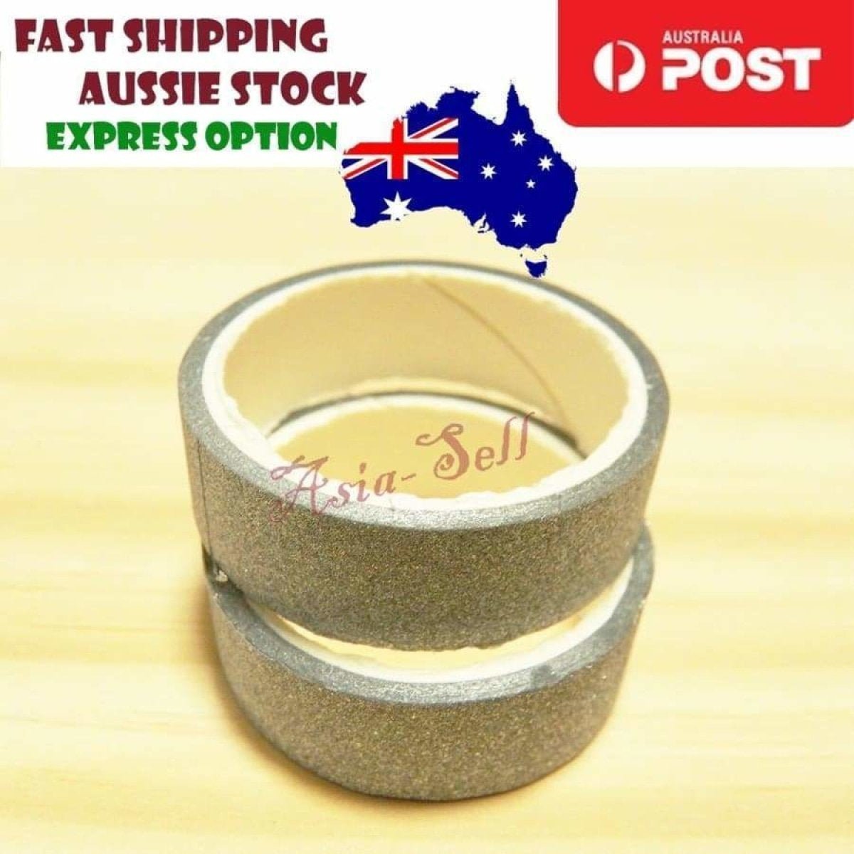 2pcs Tape Silver Gold Green Glitter Washi Tape Christmas Party Decorative Craft - Silver - - Asia Sell