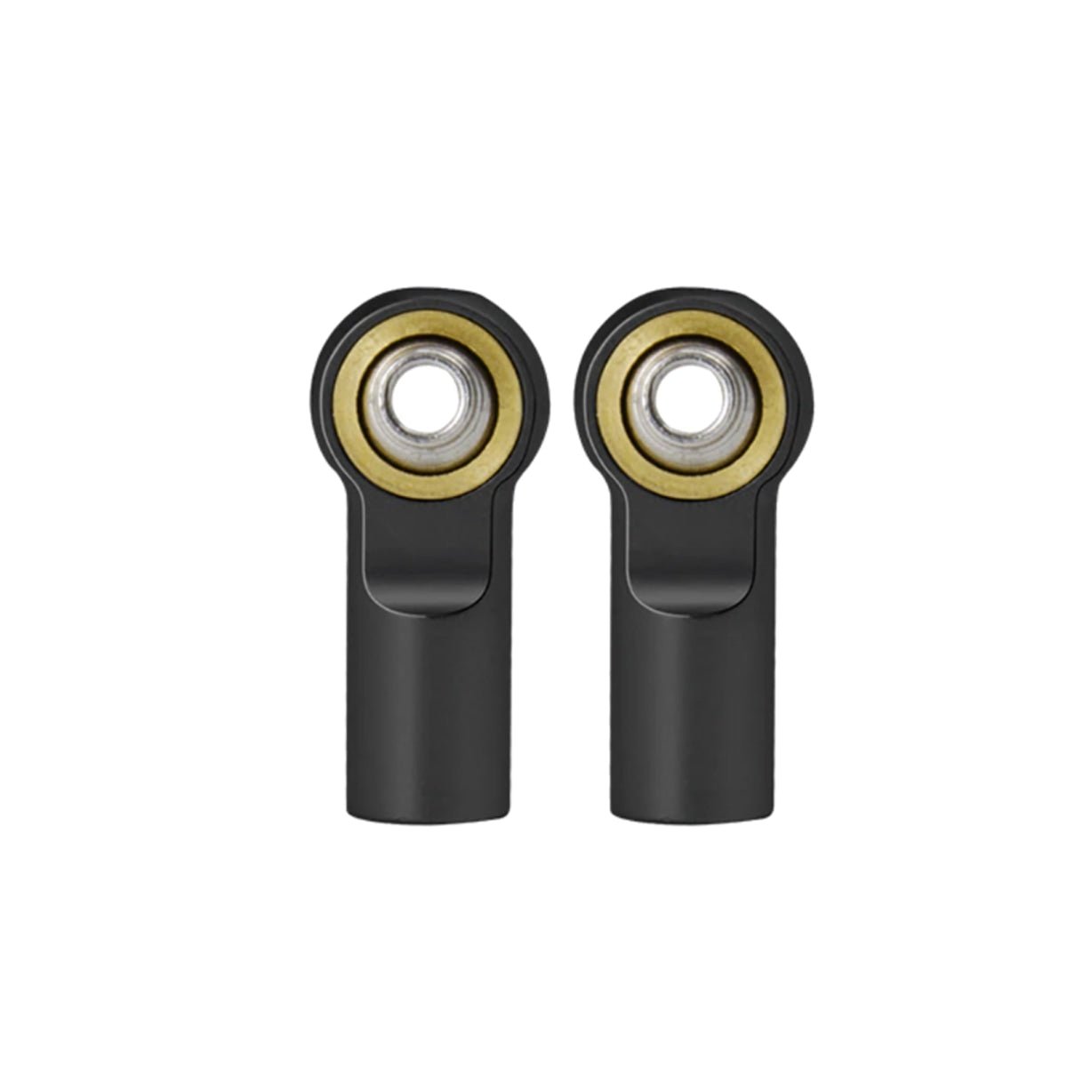 2x CCW M4 Ball Head Link End Holder Tie Rod Silver Blue Red Black Titanium 22mm - Black - Asia Sell