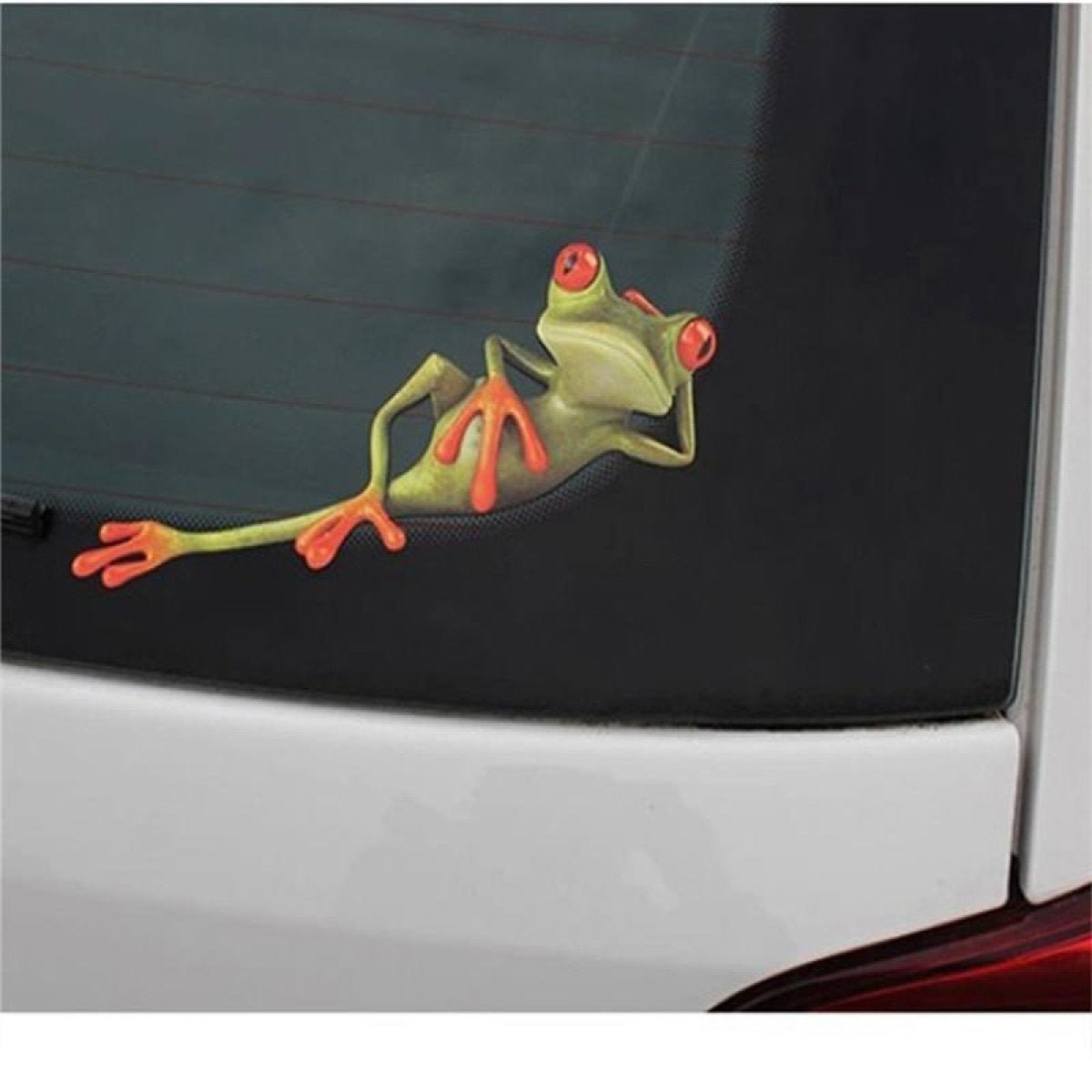2x Frog Stickers 14-15cm Window Bathroom Toilet Seat Animal Decal Wall Tiles Car - C - Asia Sell