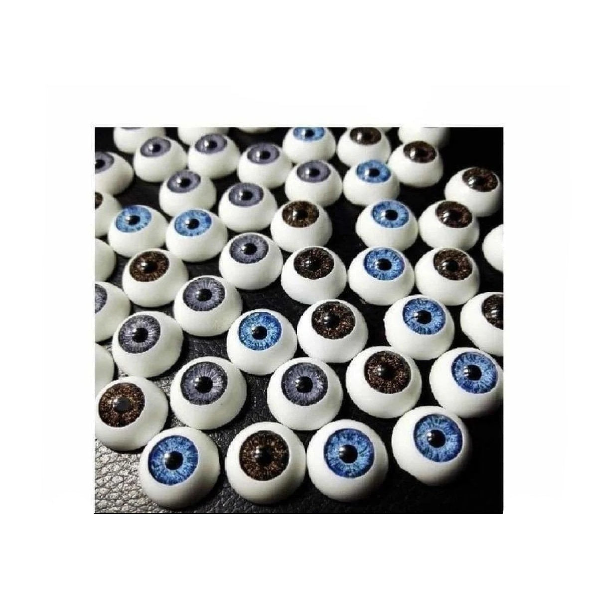 3 Pair 16mm Doll Eyes GREY PURPLE Eyeballs Round Plastic Teddy Bear Reborn Dolls Half - - Asia Sell