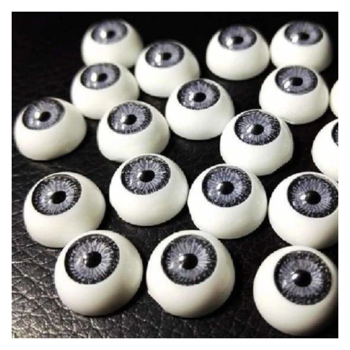 3 Pairs 16mm Doll Eyes BLUE BROWN GREY Eyeballs Round Plastic Bear Reborn Dolls Half - - Asia Sell