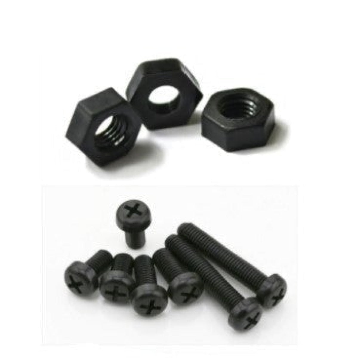 300pcs M3 Kit Black Nylon Hex Standoff Spacer Screw Nut 6mm-12mm 3mm Plastic Tool - - Asia Sell