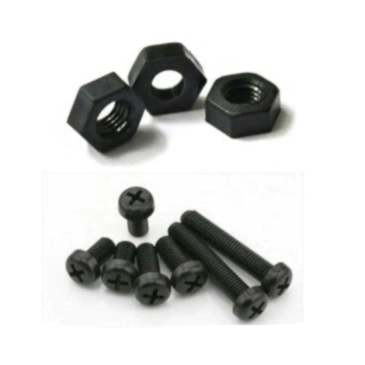 300pcs M3 Kit Black Nylon Hex Standoff Spacer Screw Nut 6mm-12mm 3mm Plastic Tool - - Asia Sell