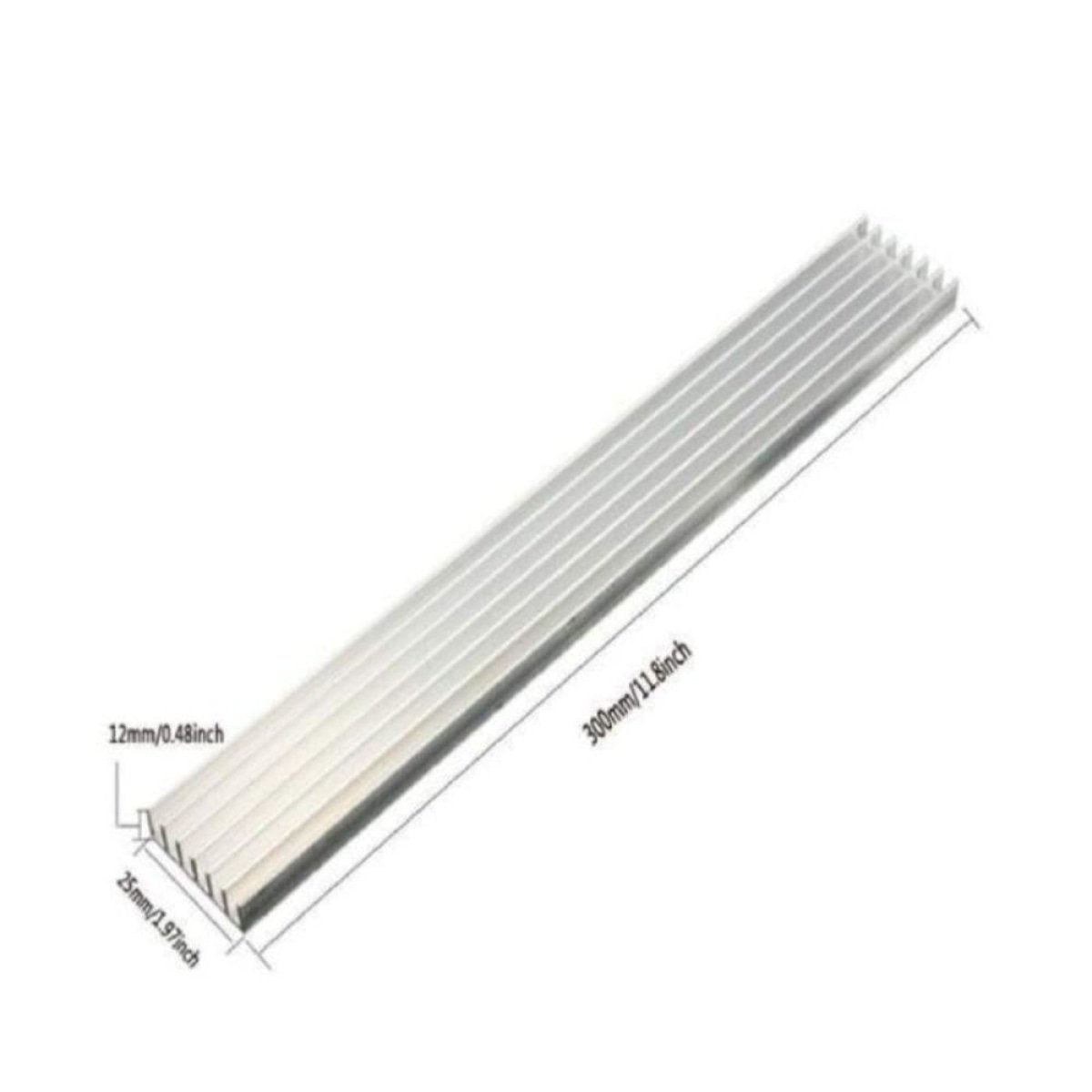 30cmx25mmx12mm Heat Sink for High Power LED Cooling Aluminium Plate Heatsink - - Asia Sell