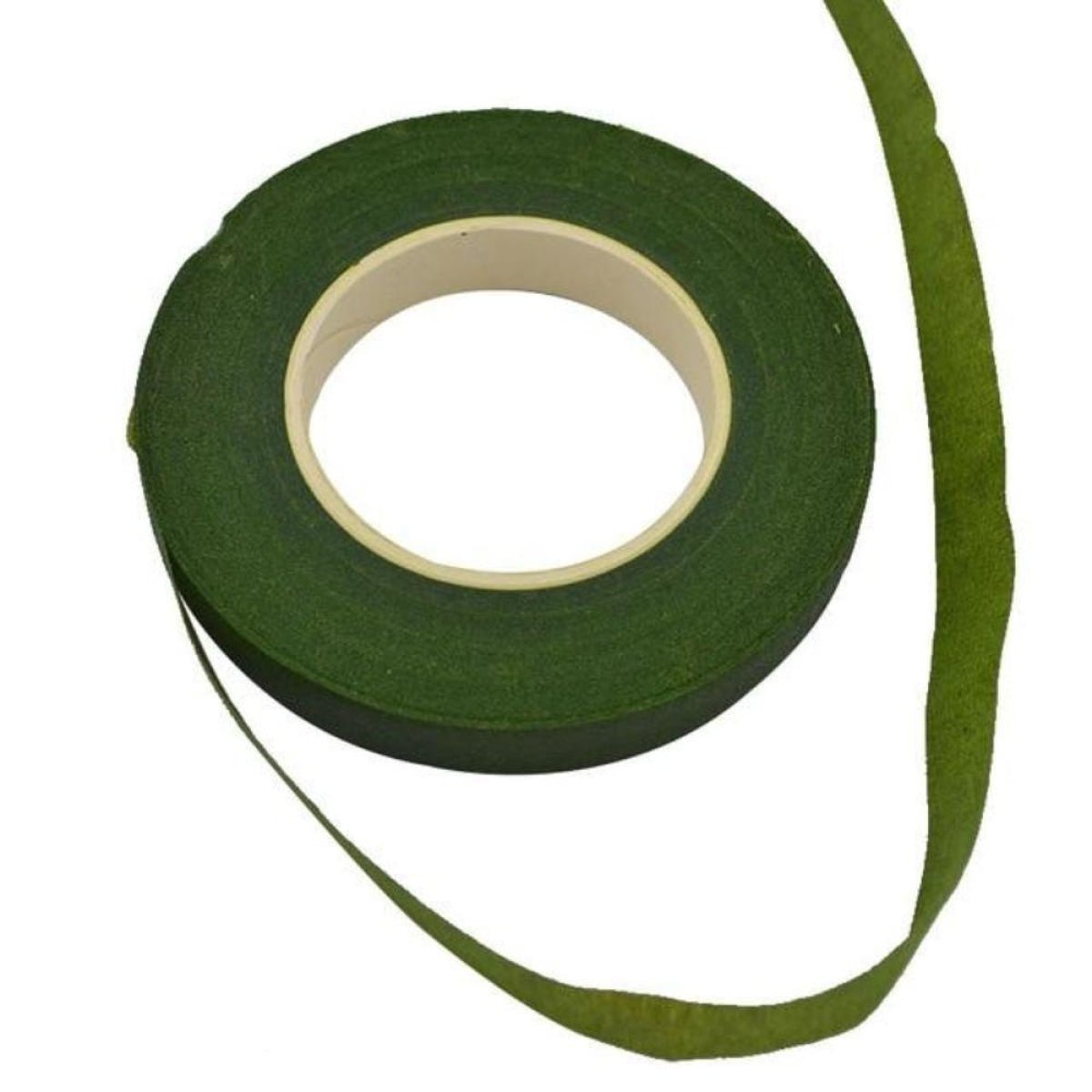 30m 12mm Bouquet Floral Stem Stretchy Tape Flower Stamen Wrapping Florist Green - Green - Asia Sell