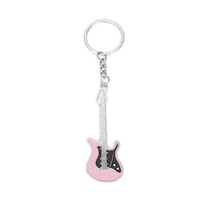 30mm Keyring Guitar Keychain 7.5cm Key Ring Key Chain Bag Accessory Holder Pendant Tag - Pink - - Asia Sell