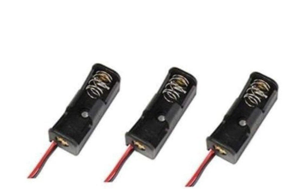 3pcs 23A Battery Holder Black 12V Charger lip Holder Box Case Wires A23, - - Asia Sell