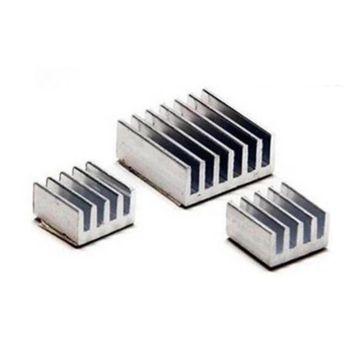 3pcs Pure Aluminum Cooler Heat Sink for Raspberry Pi 2B 3 3B+ Adhesive Heatsink - - Asia Sell