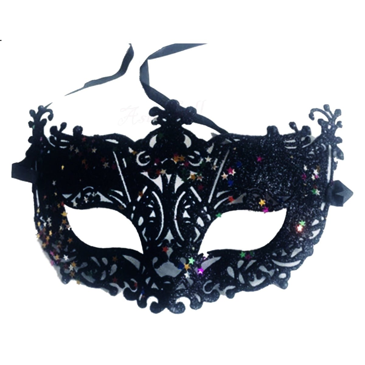 3pcs Set of 1 Gold 1 Black 1 Silver Eye Mask Venetian Masquerade Ball Costume Party Fancy Dress - - Asia Sell