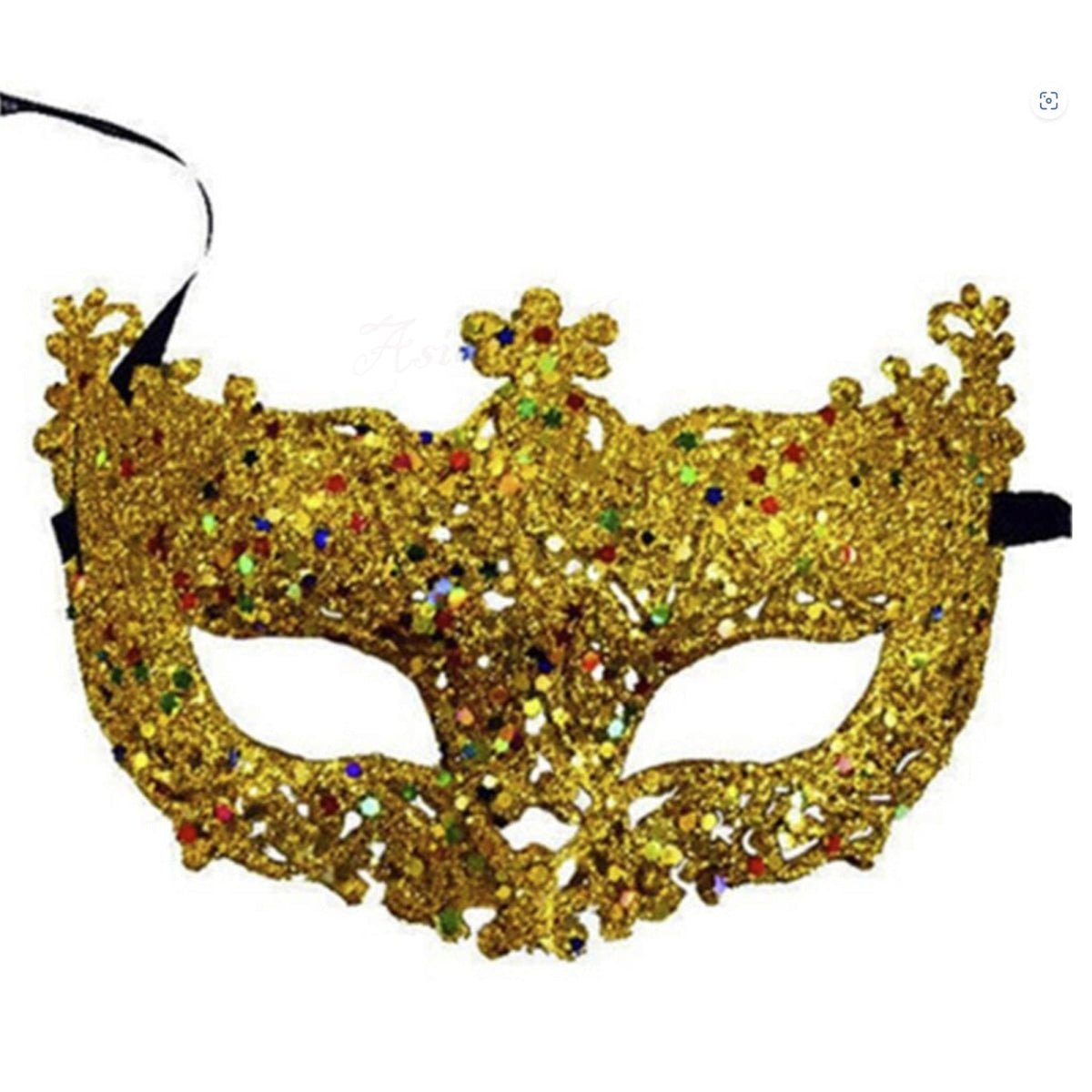 3pcs Set of 1 Gold 1 Black 1 Silver Eye Mask Venetian Masquerade Ball Costume Party Fancy Dress - - Asia Sell