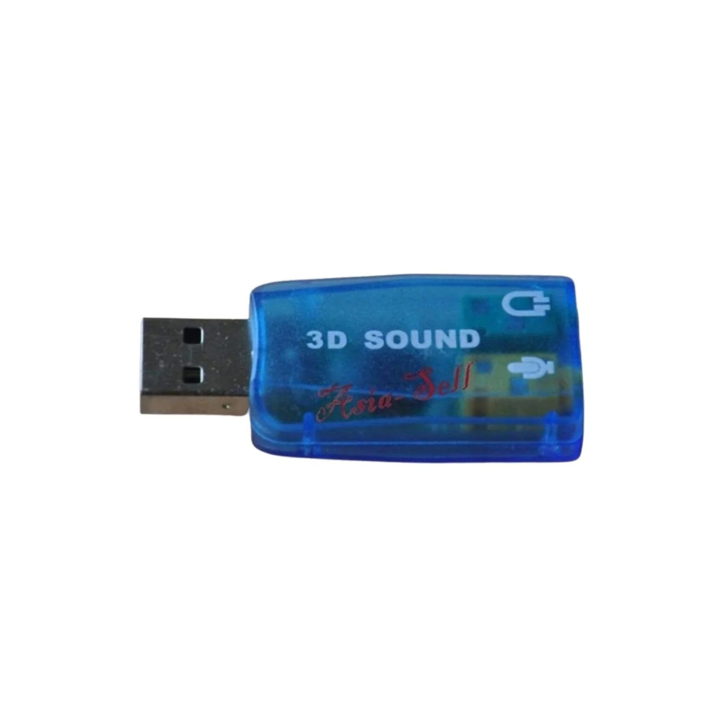 3pcs Sound Card Audio Adaptor 3D 5.1 USB 3.5mm Microphone Headphone Jack Stereo - - Asia Sell