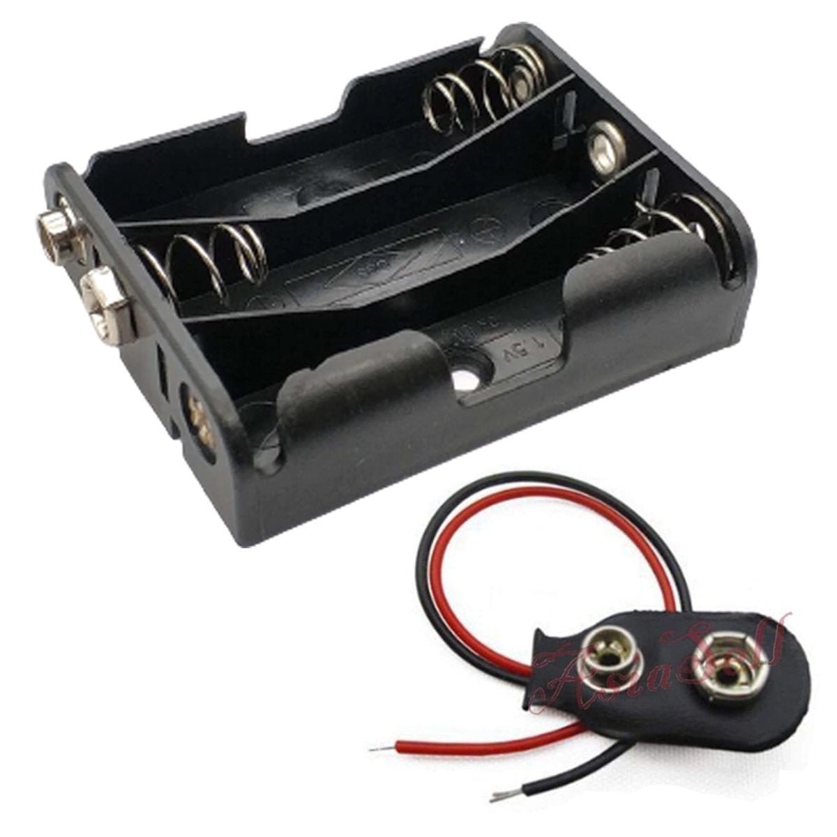 3xAA Battery Holder With Clip - - Asia Sell