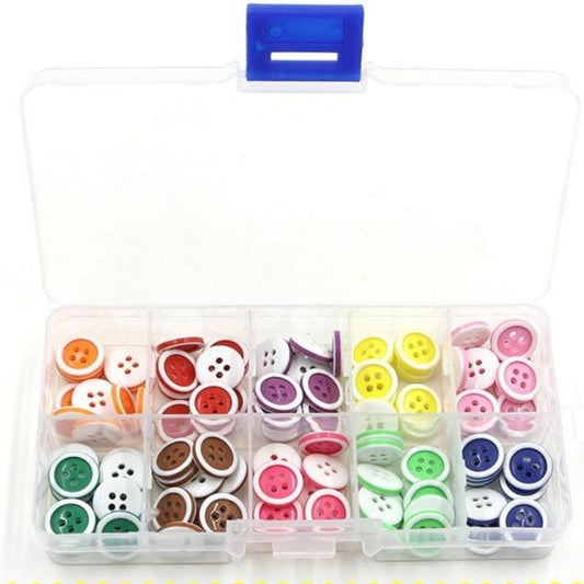 4-Hole 12.4mm Clothing Buttons Mixed Childrens Clothing Dress Plastic Resin Multicolour Baby Button - Asia Sell