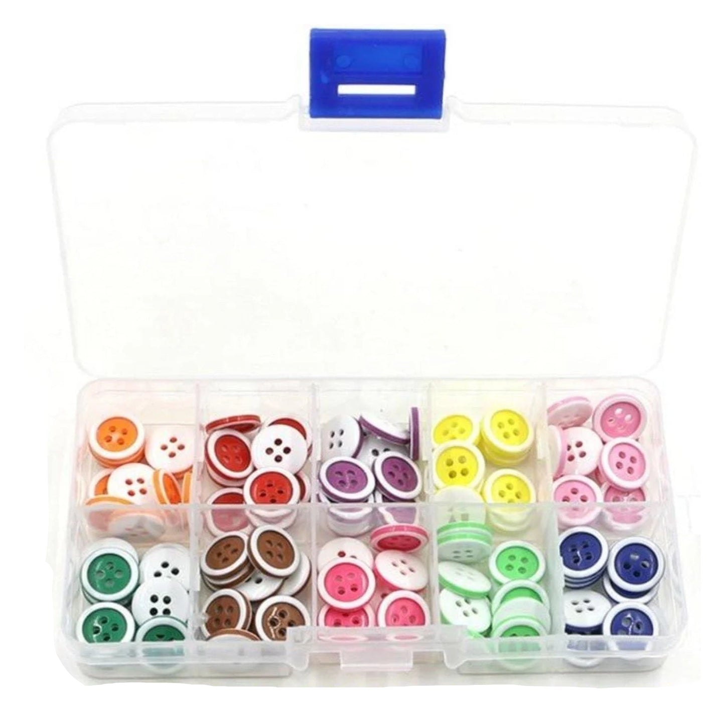 4-Hole 12.4mm Clothing Buttons Mixed Childrens Clothing Dress Plastic Resin Multicolour Baby Button - - Asia Sell