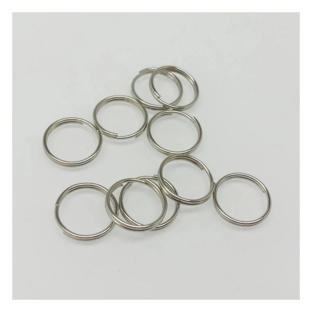400pcs Split Key Rings Small 4mm 5mm 6mm 8mm 10mm 12mm Silver Gold Keyrings Keys Holders - 6mm Gold - Asia Sell