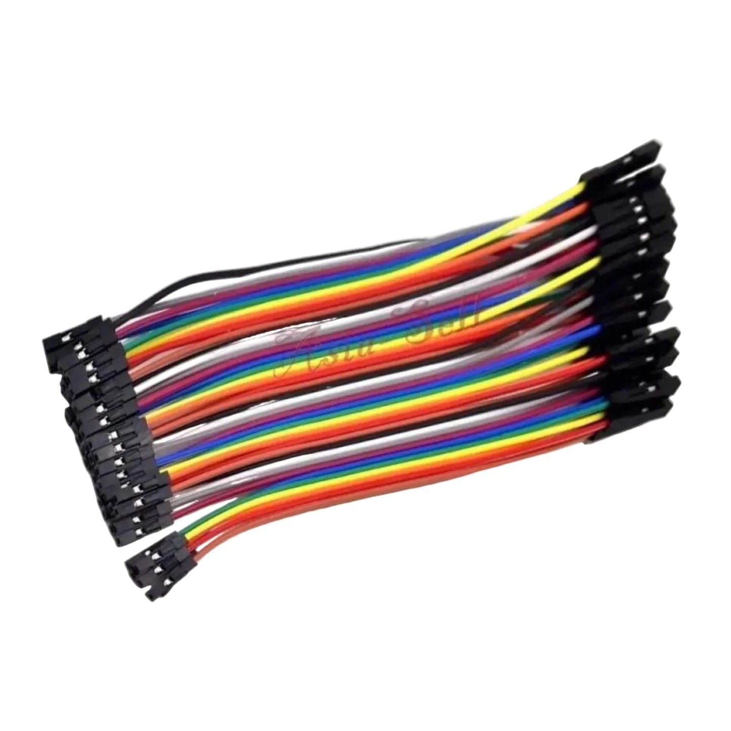 40pcs 10cm 2.54mm Single 1 pin Female Female Jumper Wire Cable Cables F-F - - Asia Sell