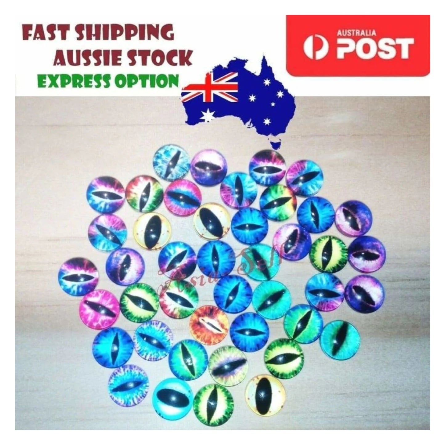42pcs 10mm Glass Doll Eyes Cat DIY Craft Toy Eye - - Asia Sell