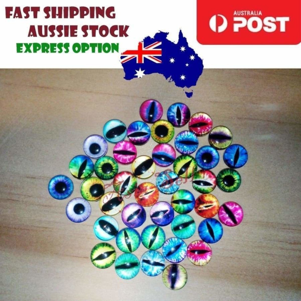 42pcs 8mm Glass Doll Eyes Cat DIY Craft Toy Eye - Asia Sell - - Asia Sell